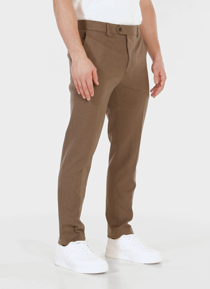 Thickened Classic Wool-Mix Trousers - brown - Alden & Ash