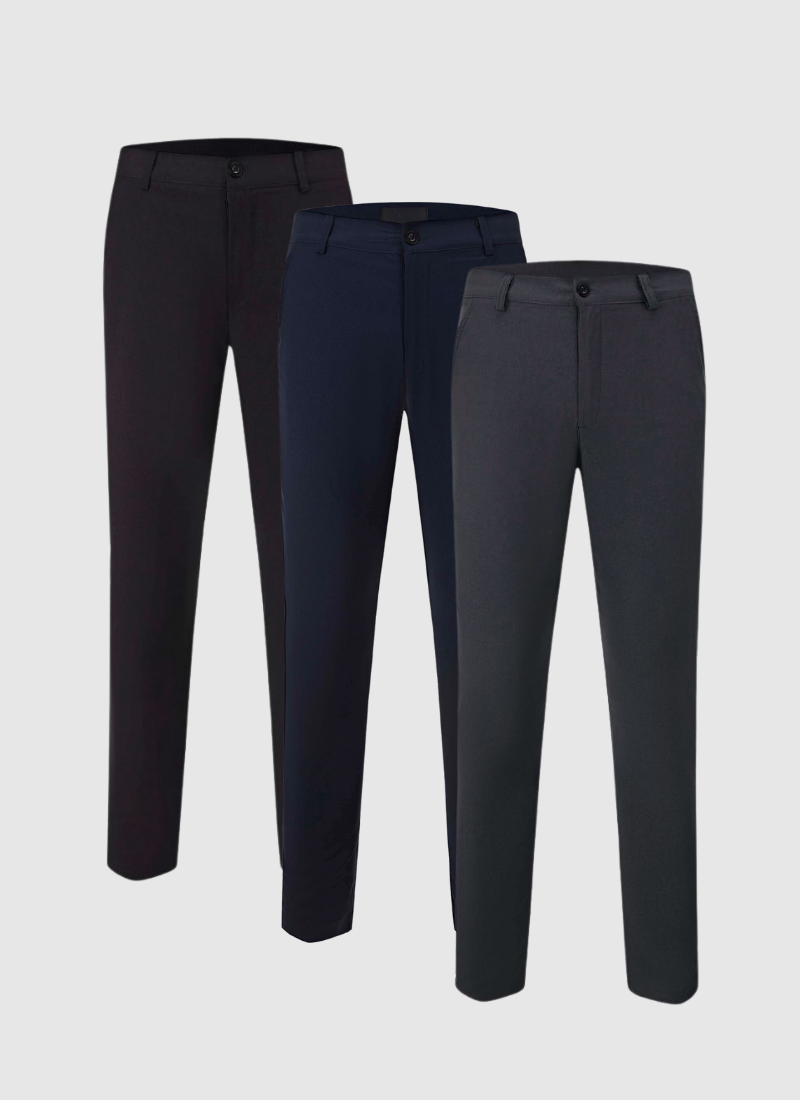 Lightweight stretch chinos - 3 pack