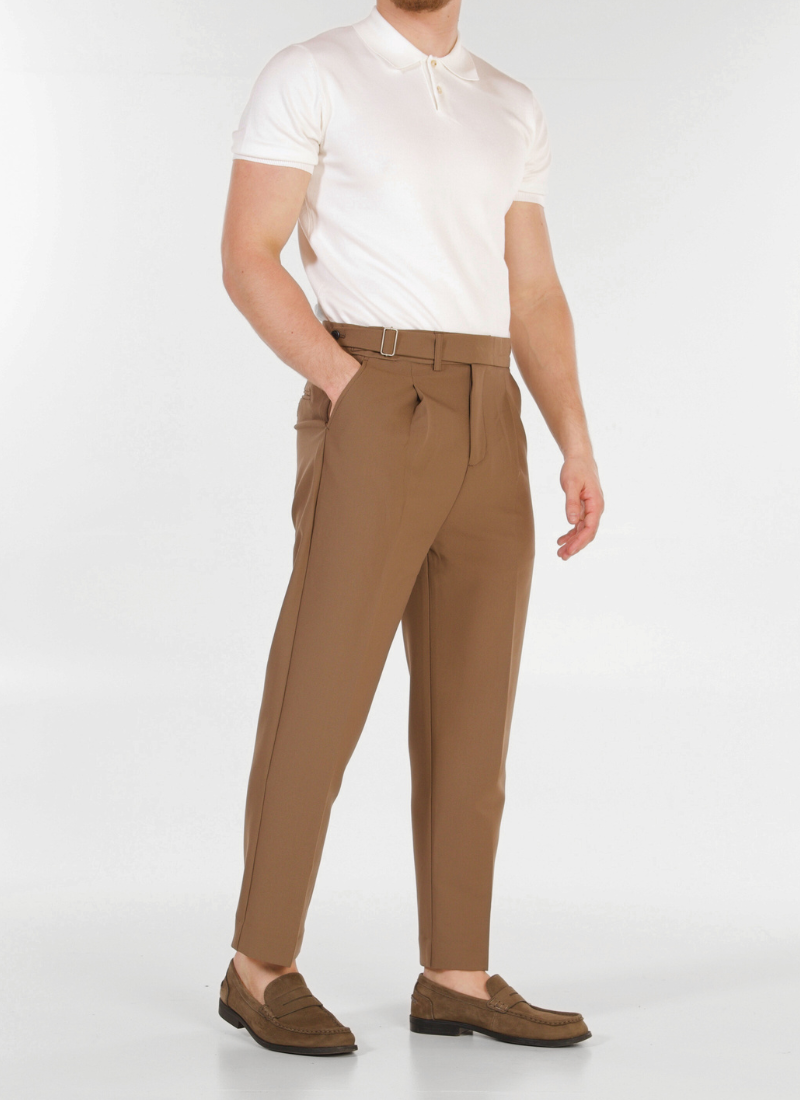 Tailored Naples Trousers - brown - Alden & Ash