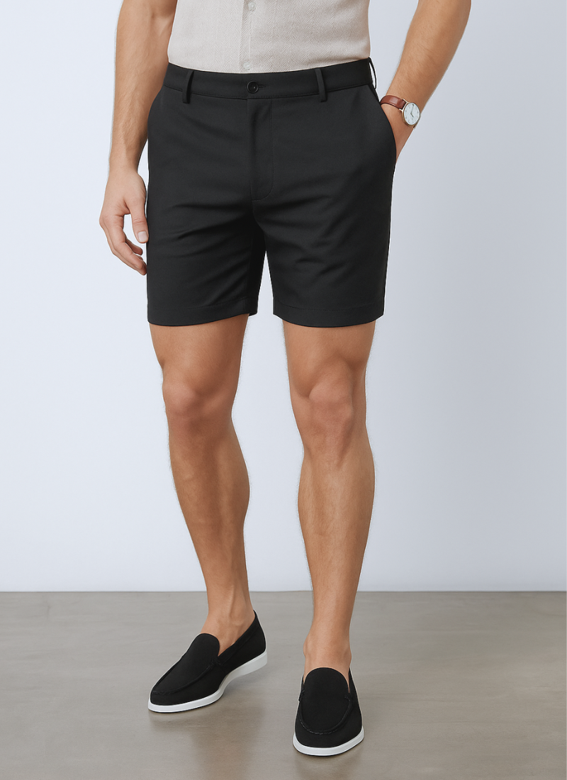 Lightweight stretch chino shorts