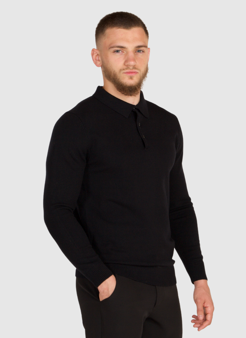 Knit Polo Sweater