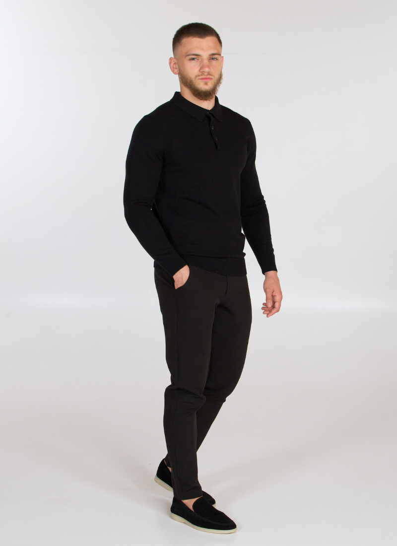 Knit Polo Sweater