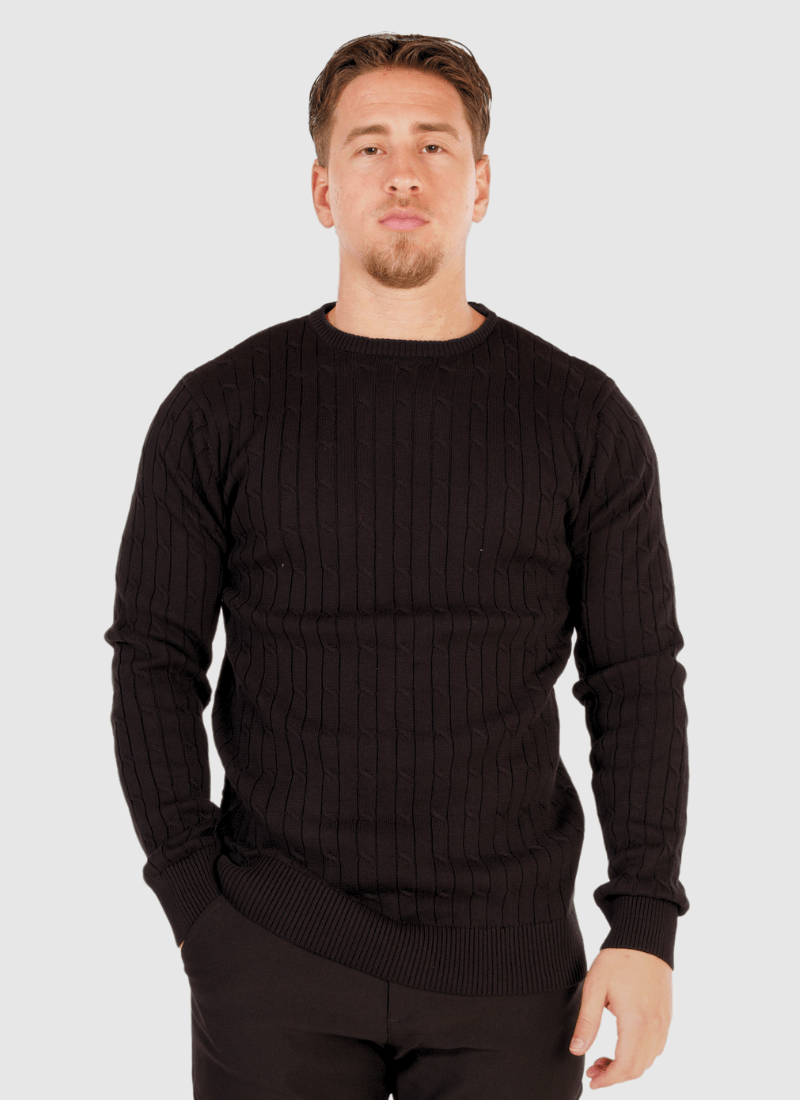 Cable Knit Cotton Sweater