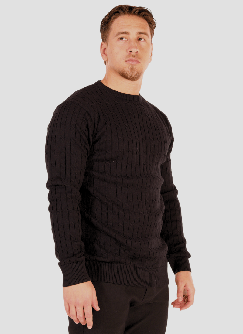 Cable Knit Cotton Sweater