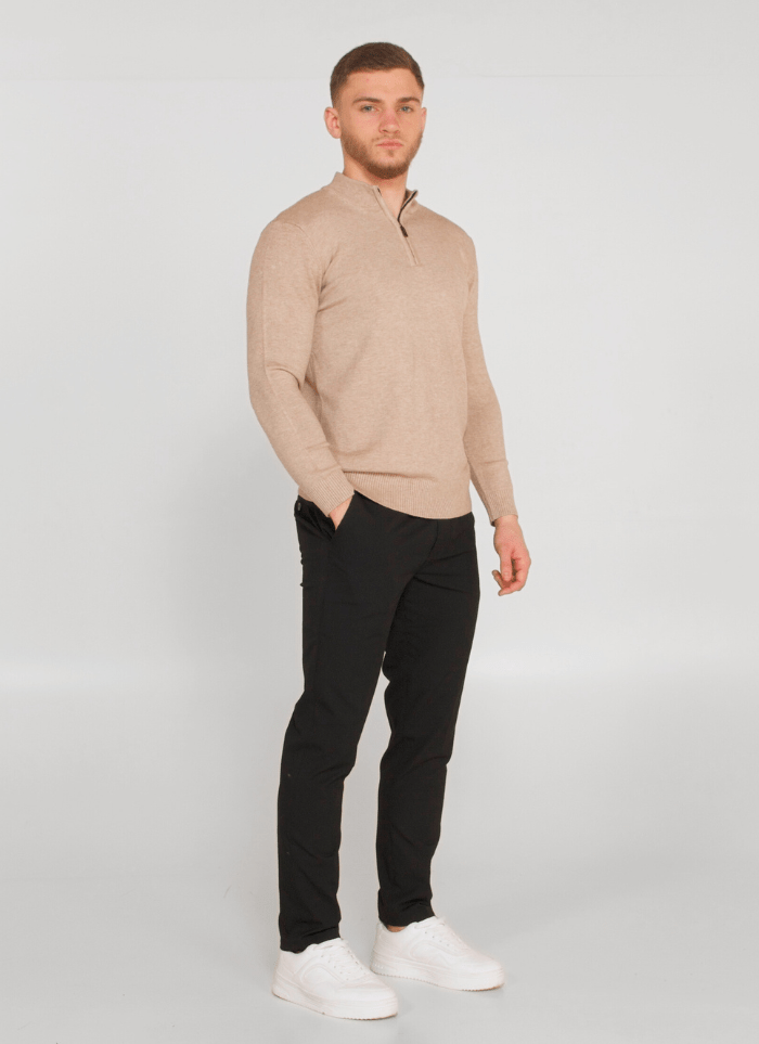 Cashmere Quarter-Zip Sweater