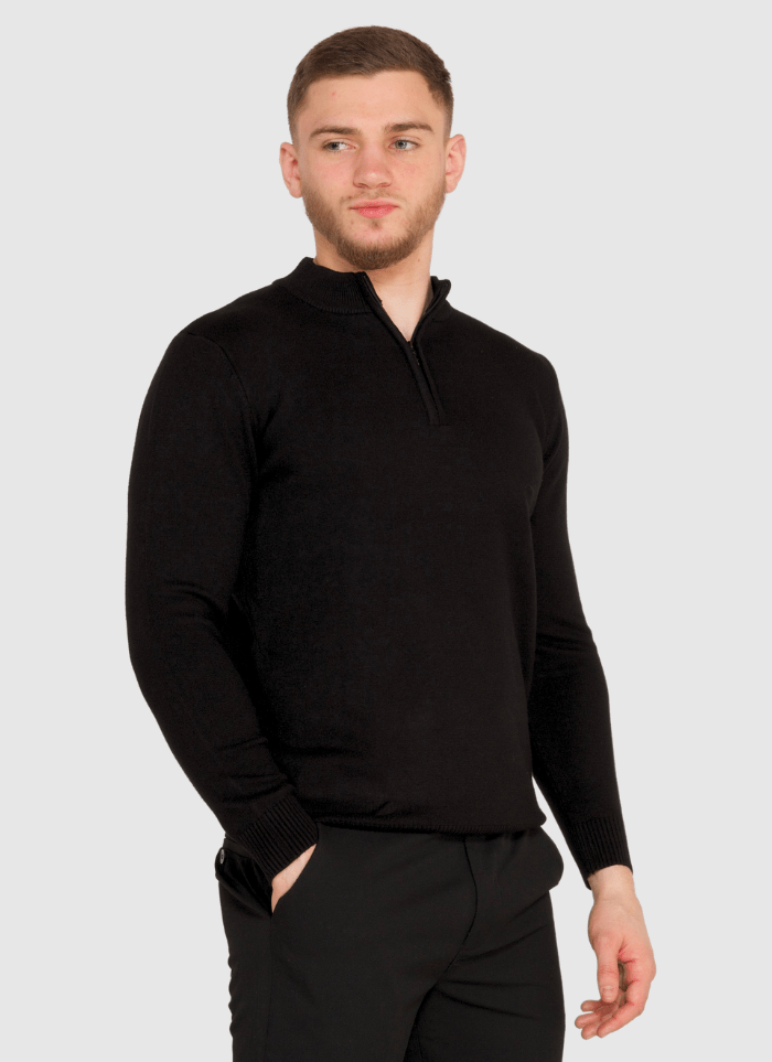 Cashmere Quarter-Zip Sweater