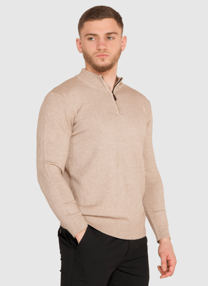 Cashmere Quarter-Zip Sweater