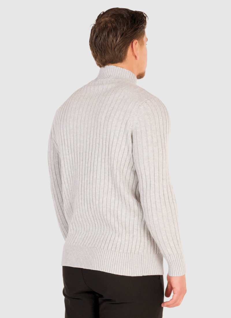 Full-Zip Cotton Knit Cardigan - Alden & Ash