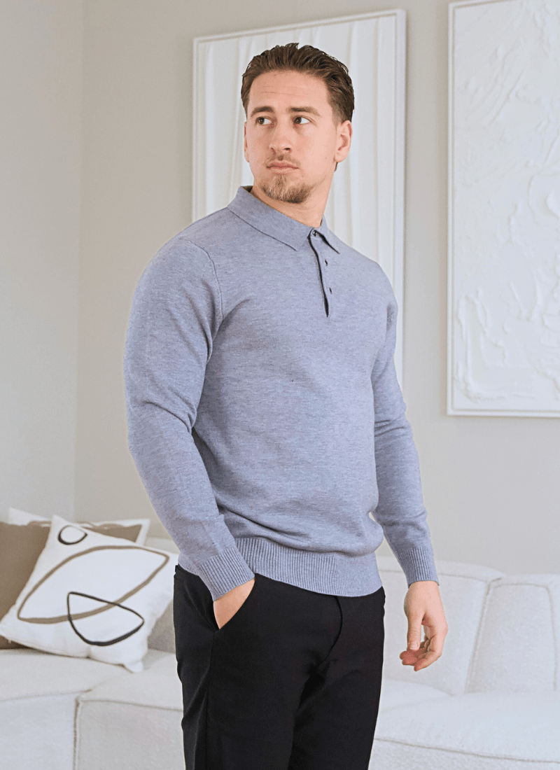 Knit Polo Sweater - Alden & Ash