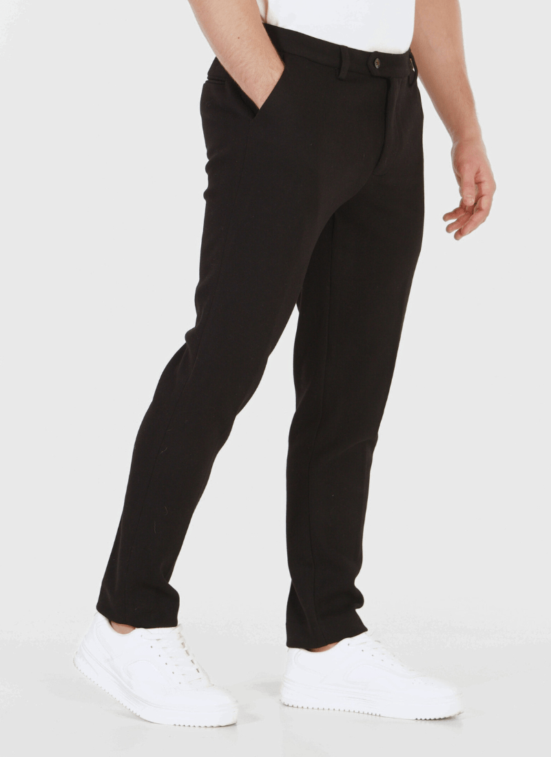 Melange Wool-Mix Trousers