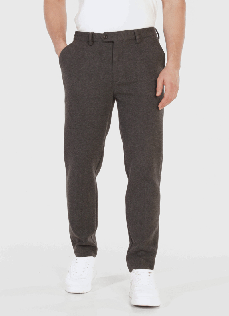 Melange Wool-Mix Trousers - Alden & Ash