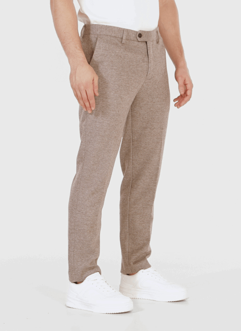 Melange Wool-Mix Trousers - Alden & Ash