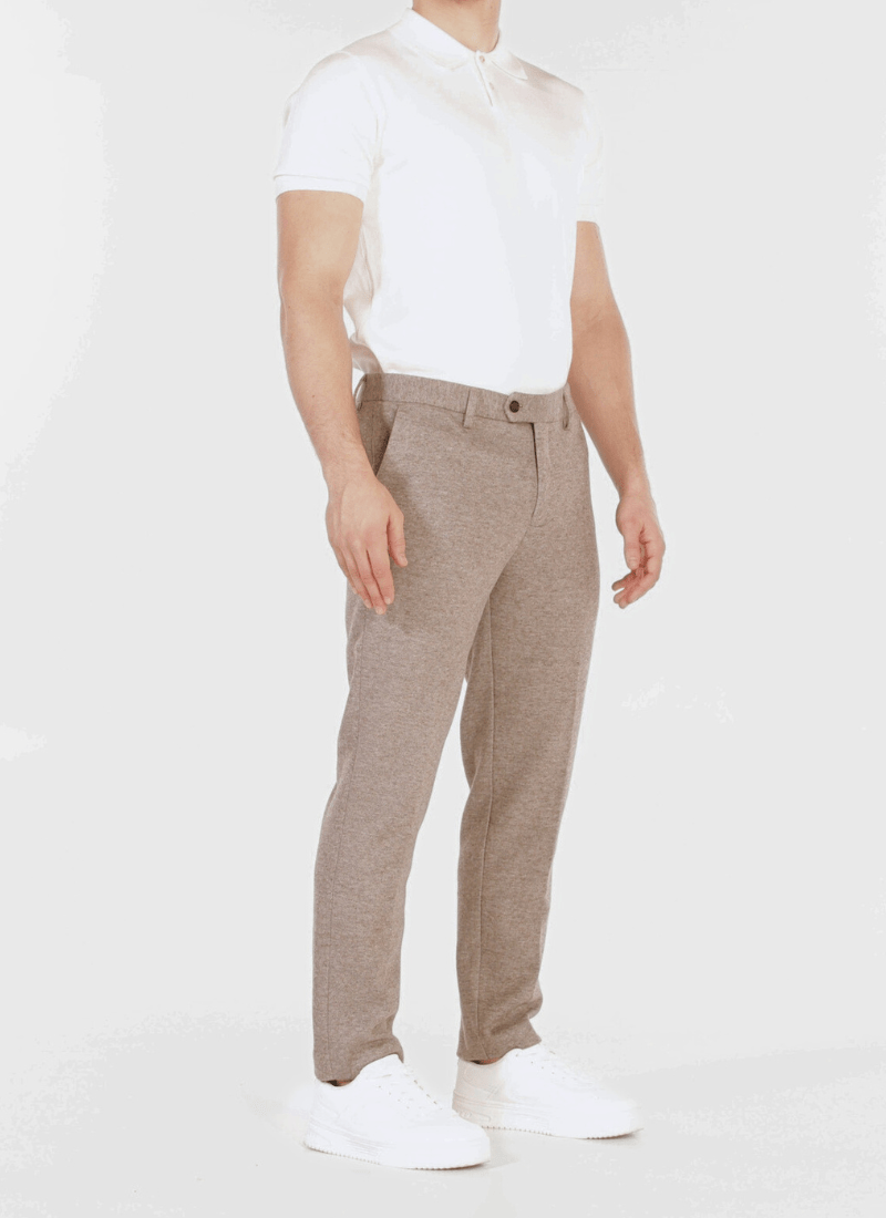 Melange Wool-Mix Trousers - Alden & Ash