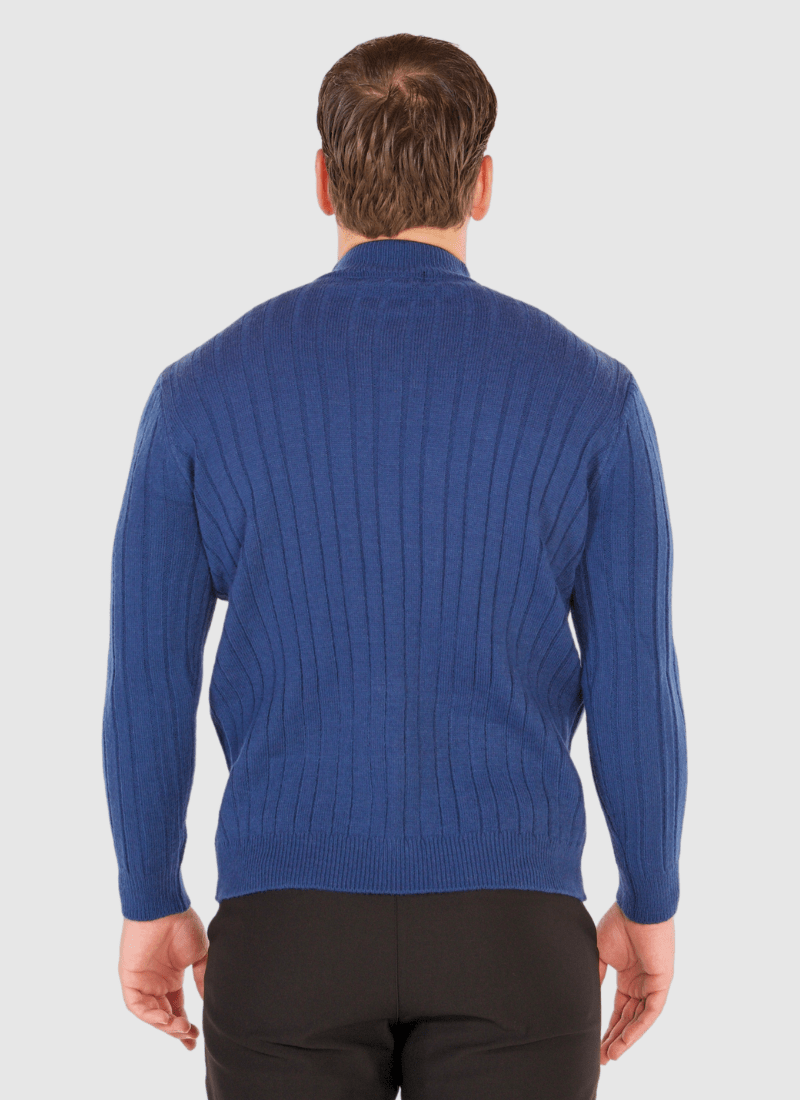 Quarter-Zip Cable Knit Sweater - Alden & Ash