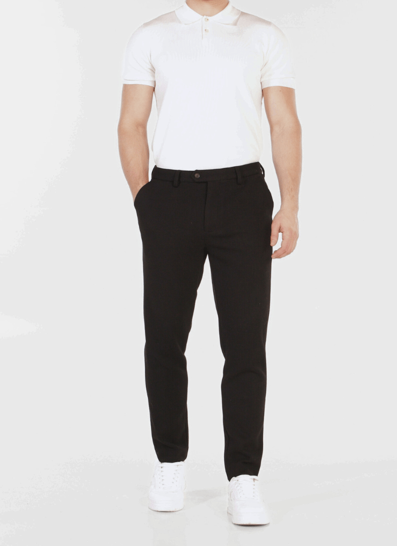 Thickened Melange Wool-Mix Trousers - Alden & Ash